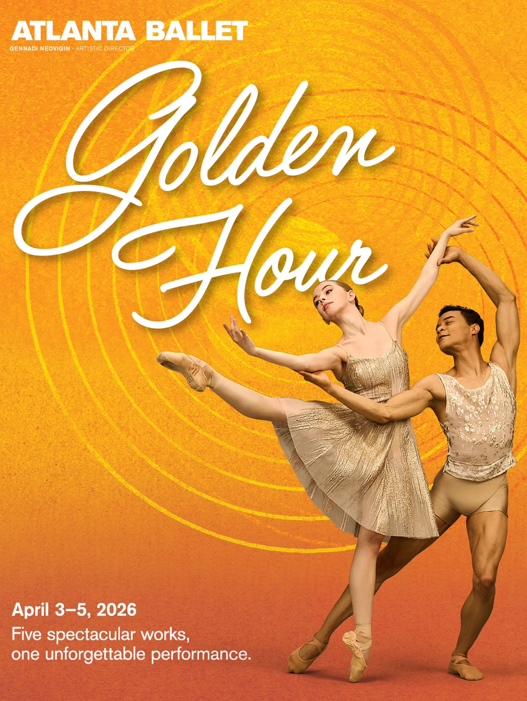 ad golden hour for the atlanta ballet artwork by monica lind