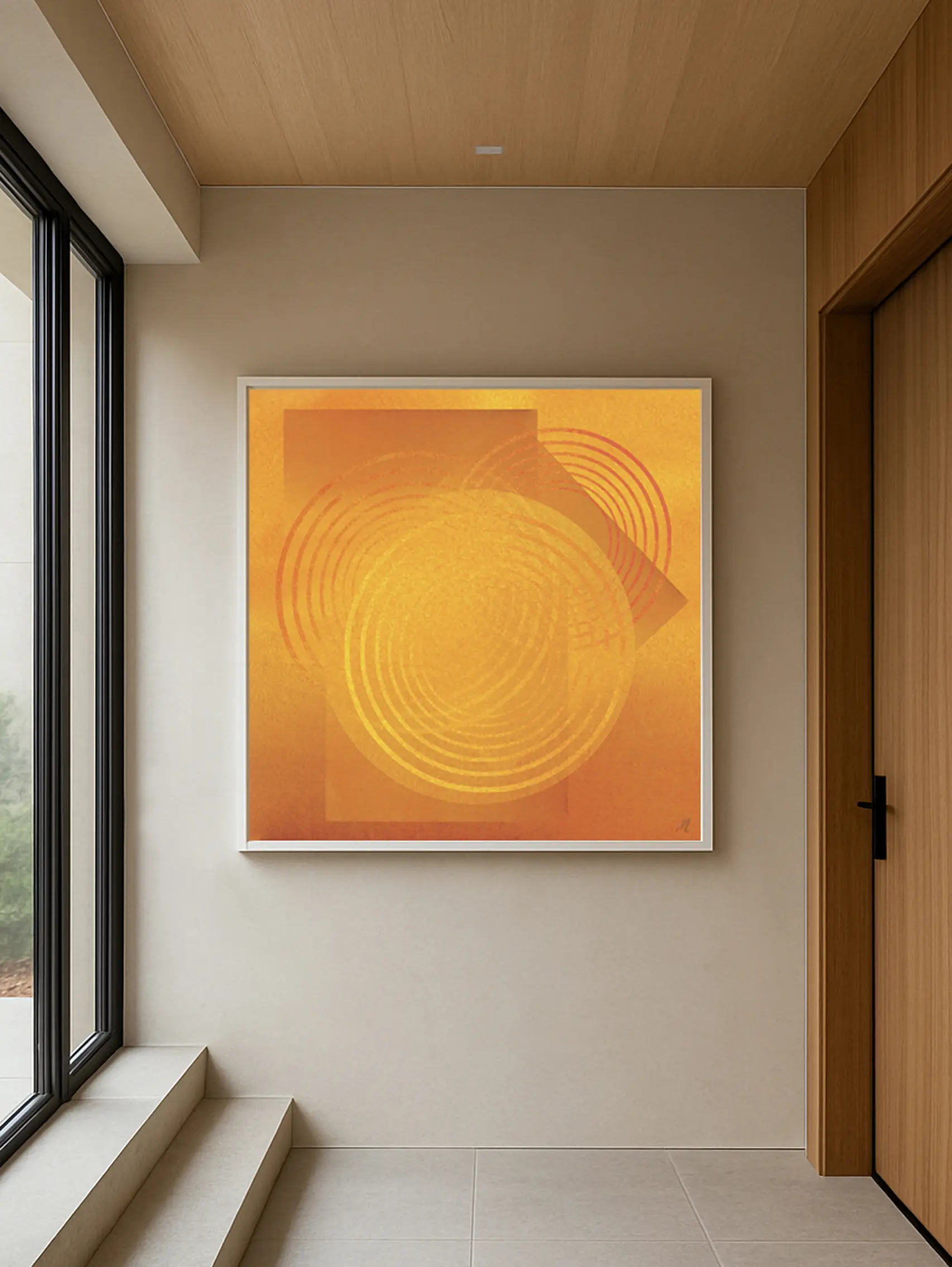 golden-hour-exclusive-fine-art-print-monicalind golden hour exclusive fine art print framed illustrating the sunset by monica lind